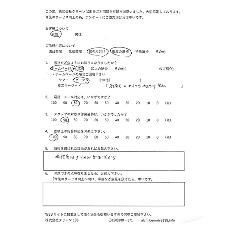 愛知県一宮市・匿名