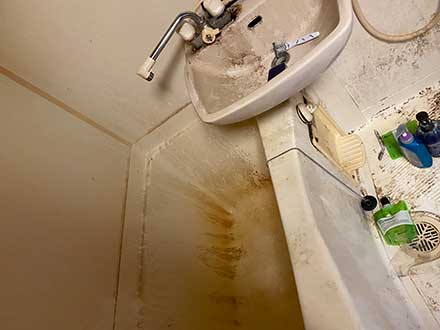 静岡県浜松市の汚部屋の浴室の清掃•クリーニング作業後