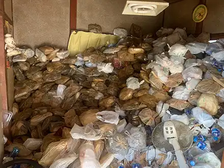 愛知県一宮市のゴミ屋敷・汚部屋の片付け整理作業前